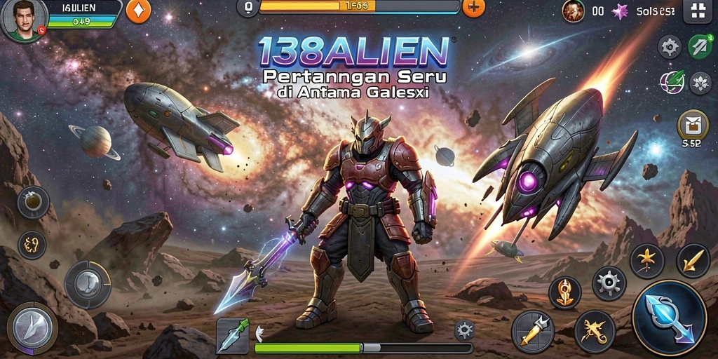 Screenshot utama menunjukkan aksi seru di game 138ALIEN.