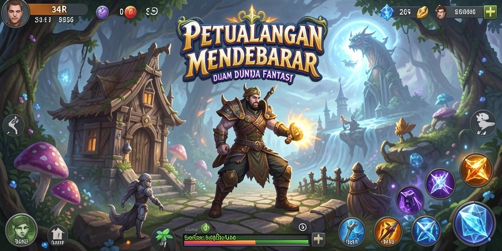 Gameplay seru 34R dengan petualangan menarik di dunia fantasi.