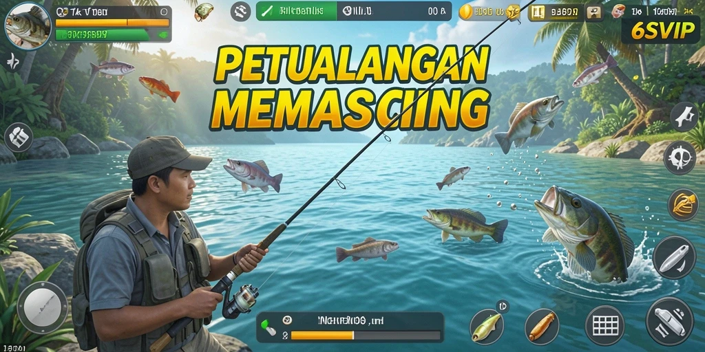 Tangkapan terbaik dari game memancing 6SVIP yang mendebarkan.