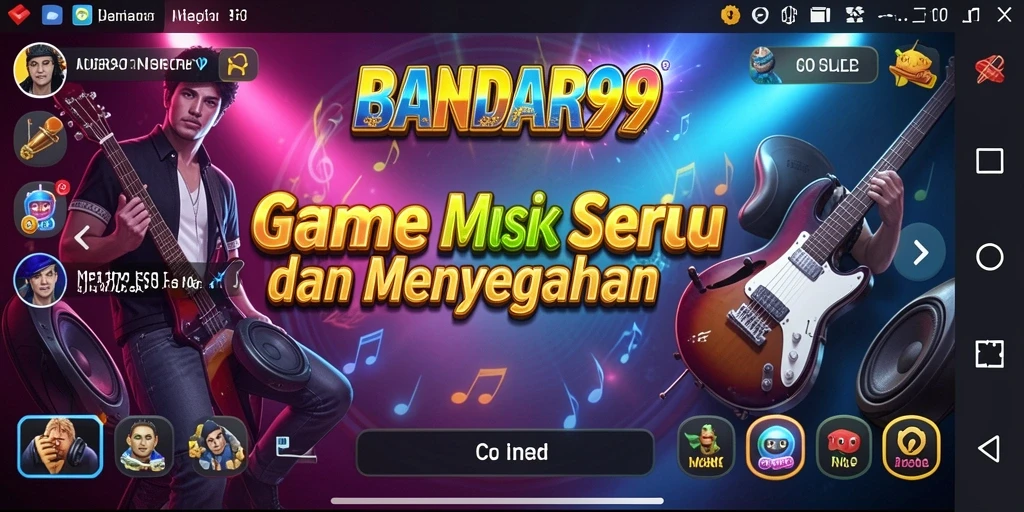 Screenshot BANDAR99 menampilkan gameplay menarik dengan berbagai pilihan lagu.
