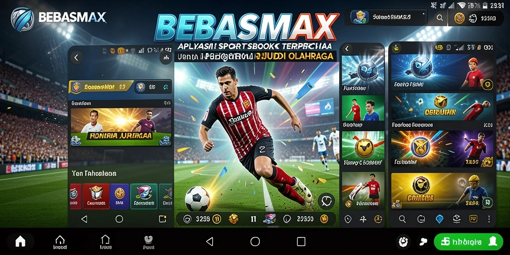 Tampilan gameplay BEBASMAX yang menarik dalam taruhan olahraga.
