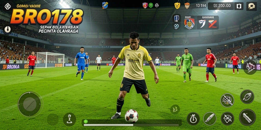 Tampilan utama <strong>BRO178</strong> menampilkan aksi sepak bola yang mendebarkan.