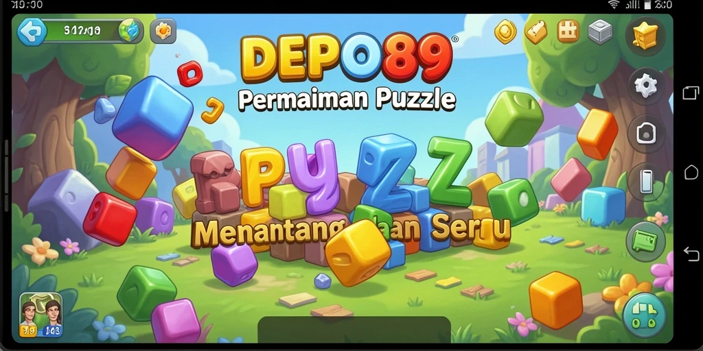 Screenshot DEPO89 menampilkan gameplay seru dalam menyusun teka-teki.