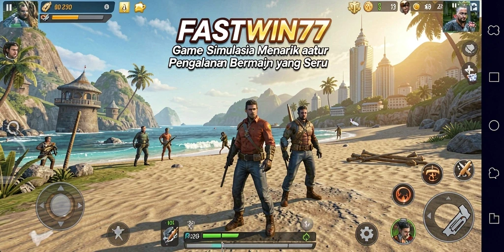 Tampilan gameplay simulasi yang menakjubkan di FASTWIN77.
