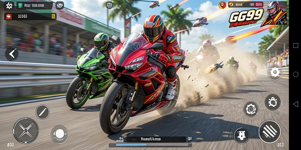 Gameplay seru balapan motor di GG99 dengan grafik menawan.