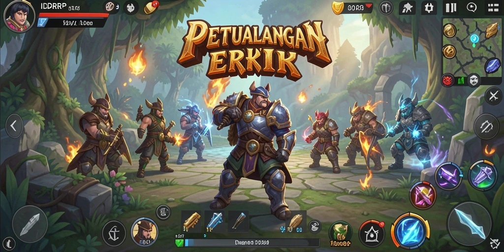 Gameplay IDRRP menampilkan aksi petualangan RPG yang mendebarkan.
