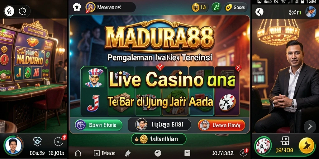 Menampilkan gameplay Live Casino yang mendebarkan dan interaktif.