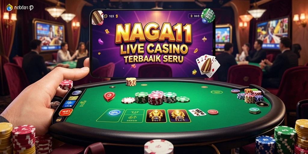 Tampilan gameplay NAGA11 yang mengasyikkan dalam Live Casino.