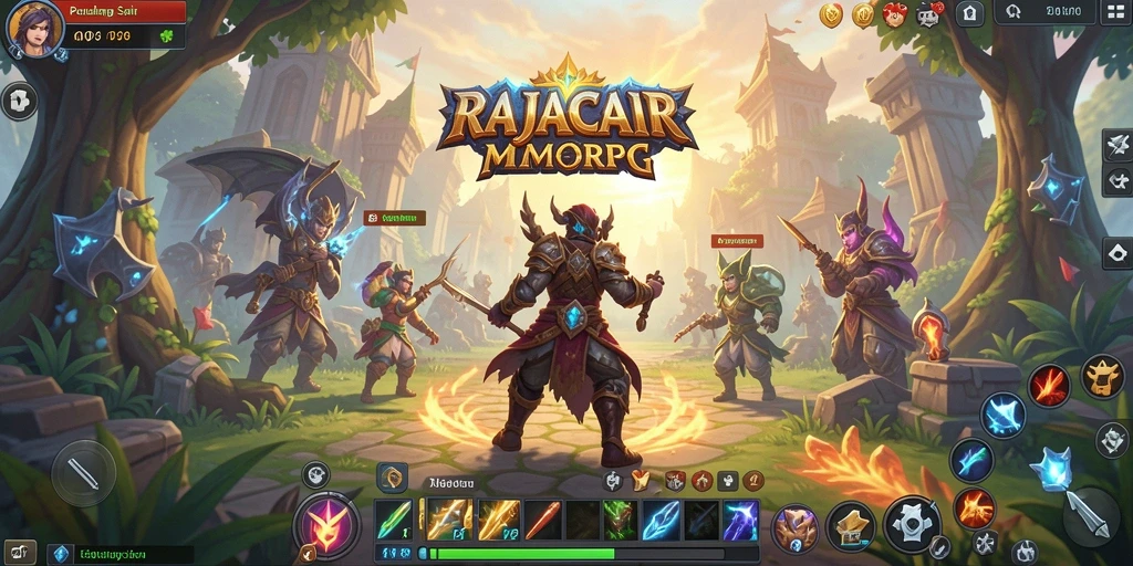 Tampilan gameplay RAJACAIR yang menampilkan petualangan seru di dunia MMORPG.