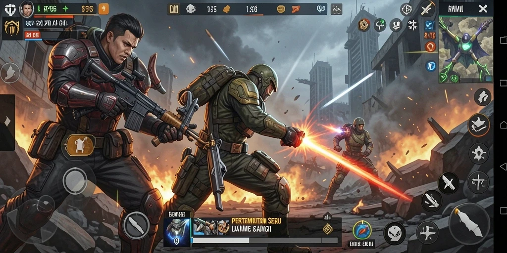 Tampilan seru gameplay RP66 dalam pertempuran aksi.