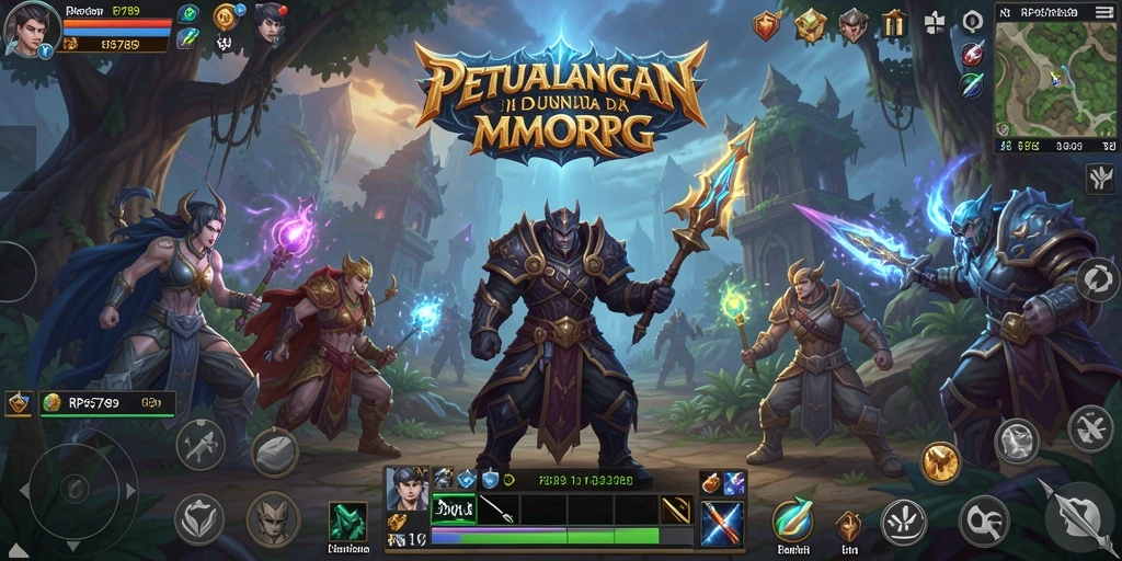 Tampilan gameplay RP6789 yang menakjubkan dengan pertempuran seru antar pemain.
