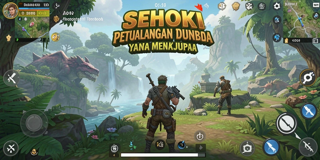 Screenshot gameplay SEHOKI menampilkan aksi petualangan seru di dunia terbuka.