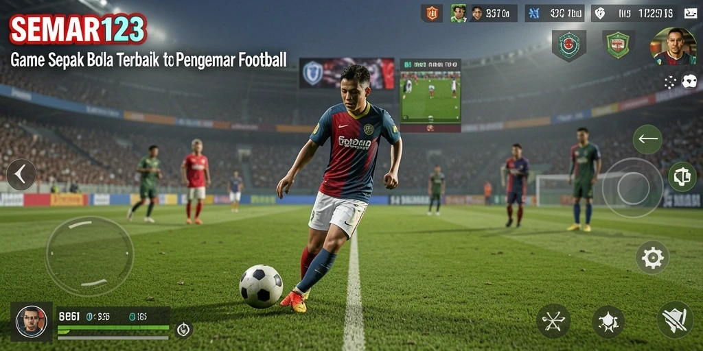 Tangkapan layar gameplay <strong>SEMAR123</strong> menampilkan aksi seru di lapangan sepak bola.