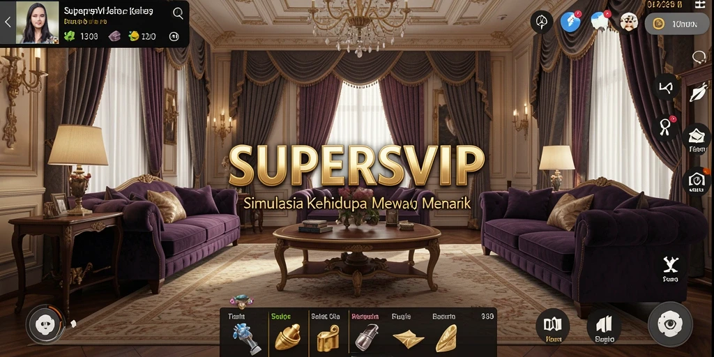 Screenshot SUPERSVIP menampilkan karakter dalam mode gameplay yang imersif dan menarik.