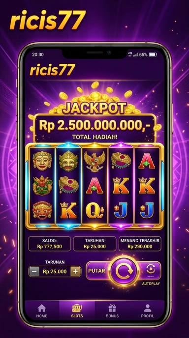 Screenshot halaman kategori aplikasi di ricis77.